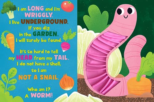 Image of Little Hippo Books Who Am I? In the Garden Children's Books Ages 1-3 | Touch and Feel Books for Toddlers 1-3 & Baby Books | Best Kid's Books and Board ... Books and Sensory Books with Animals