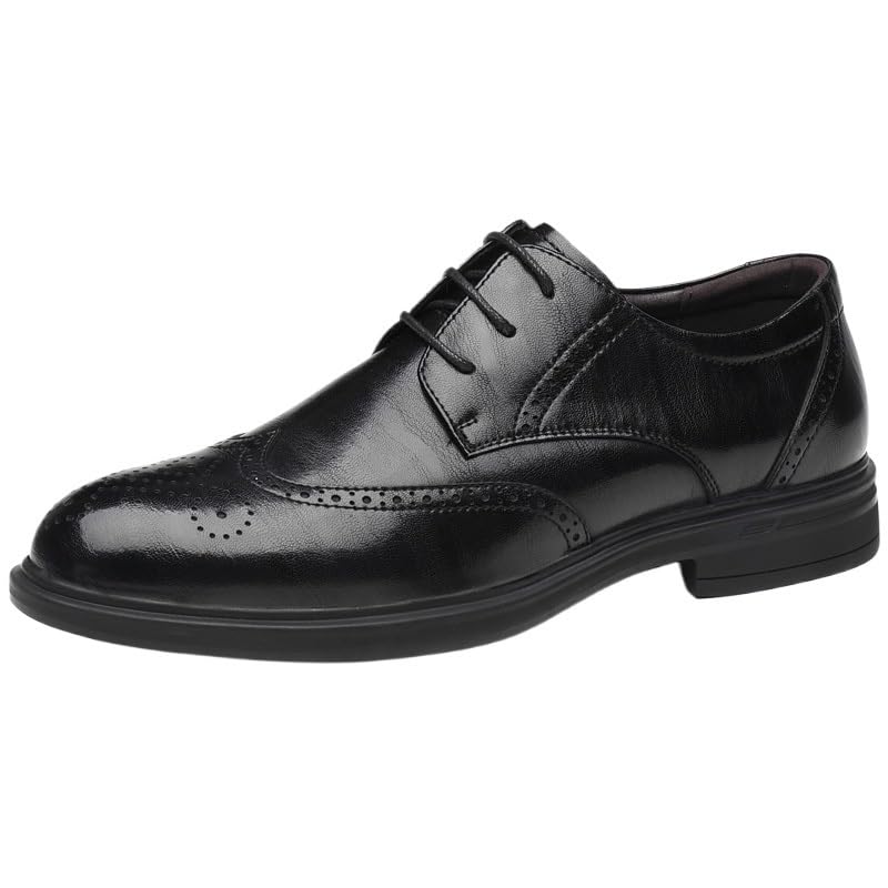 Comfortable Dress Shoes for Men Men's Dress Oxford Shoes Classic Lace Up Formal Cap Toe Shoes Brogues Lace Up Shoes for Wedding Evening Uniform Party Office