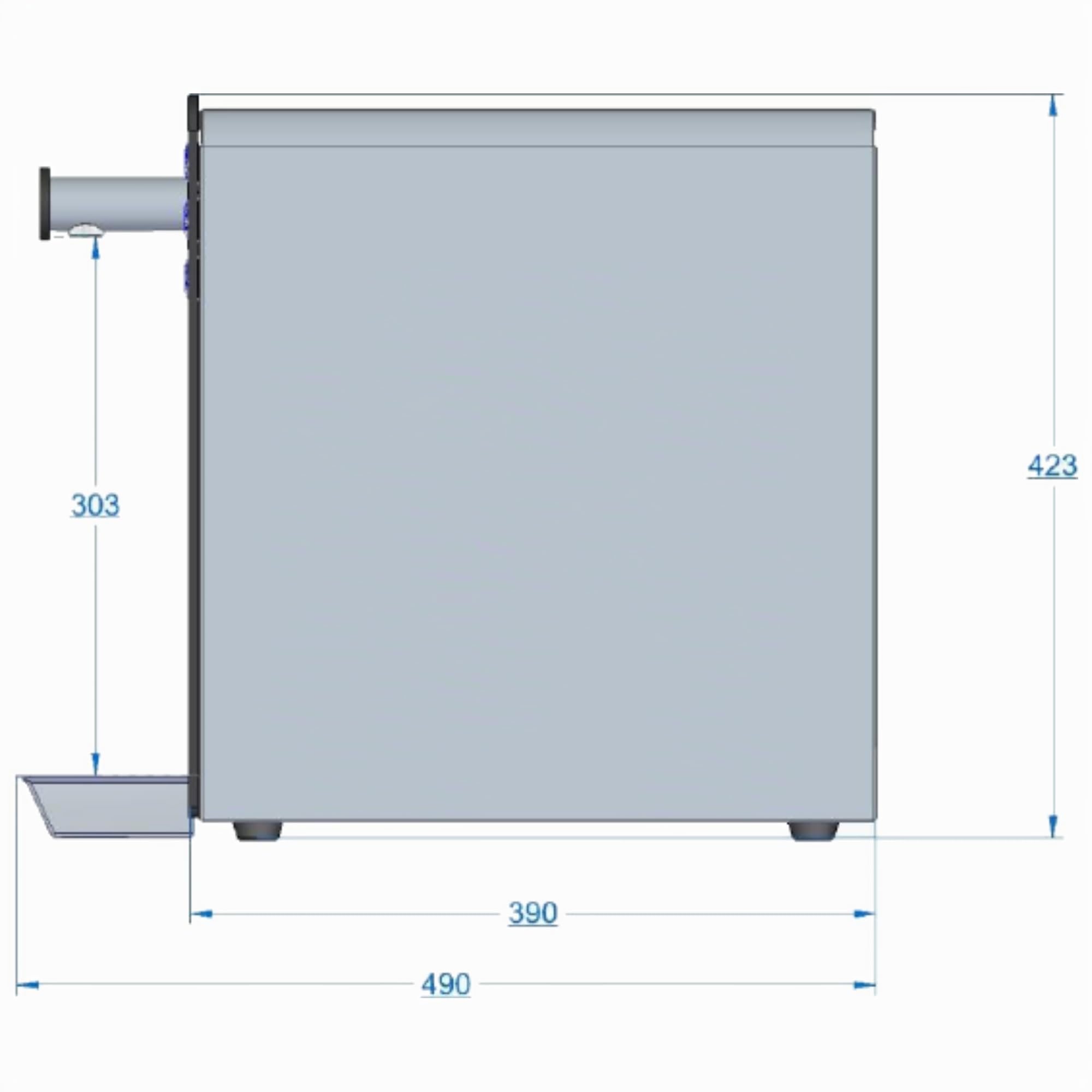 Wassersprudler BT-30 SetTafelwasseranlage mit Kühlung Sprudelwasser Trinkwasser Wasserspender 30 L/h - schwarz