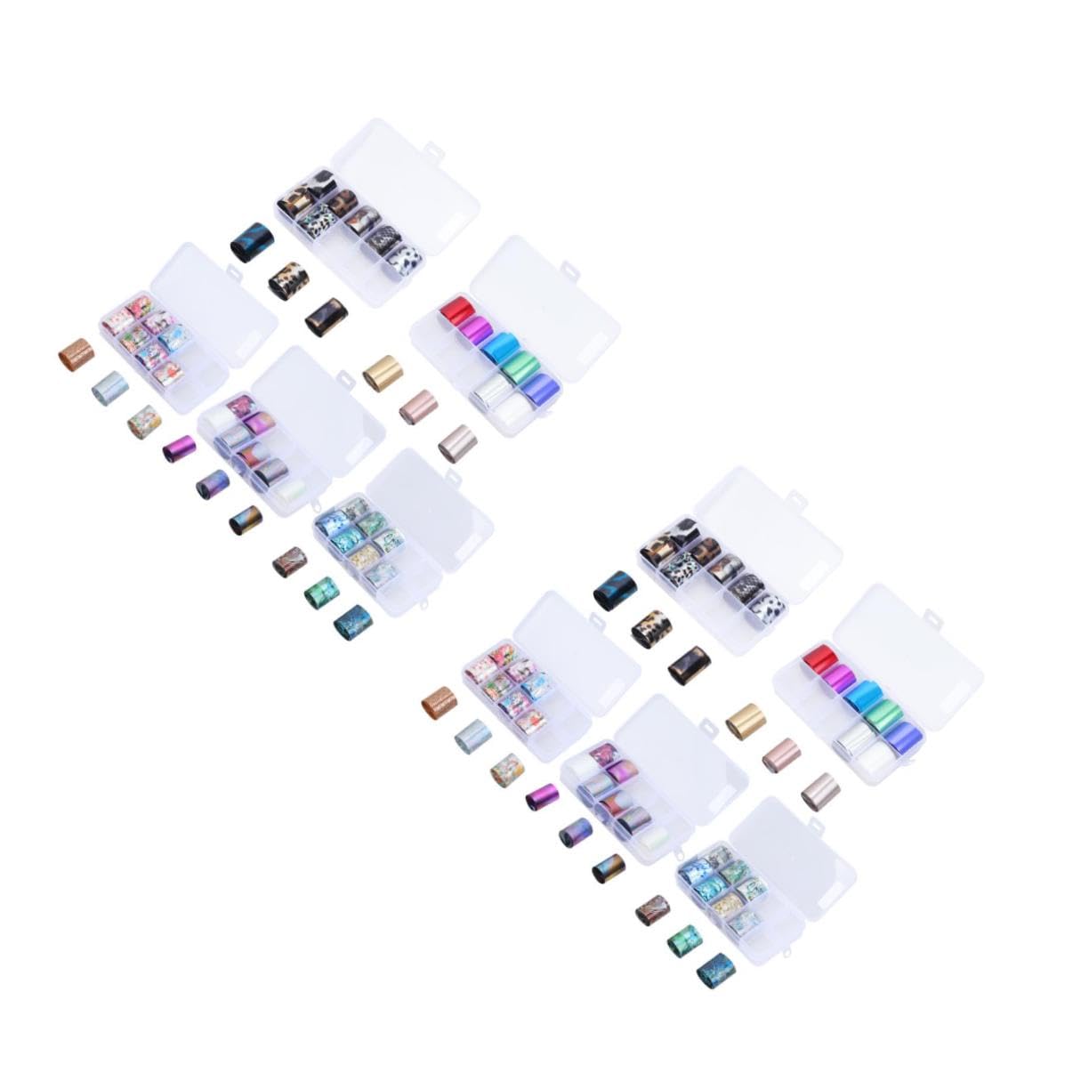 SHERCHPRY 2 Series Pegatinas De Transferencia De Foil Para Uñas Decoraciones Adhesivas De Para Manicura De Uñas Para Mujeres Juego 50 * 2