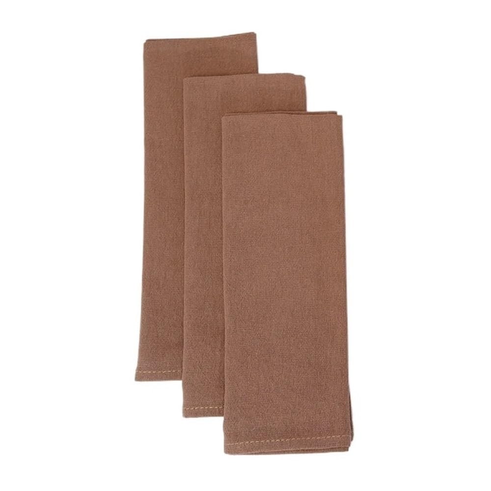 48 quadratische Tischservietten aus Baumwolle, Great for Hochzeitsessen und als Raumdekoration.(Light Brown)