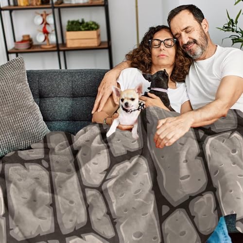 Couverture microfibre chaude et douce pour cocooning sur le canapé - 7