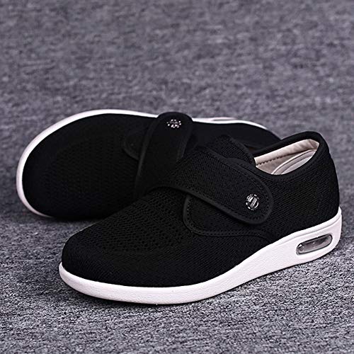 Women's Diabetic Elderly Shoes Mesh Breathable Walking Sneakers Lightweight Adjustable Easy On and Off Strap Summer Slippers for Swollen Feet2