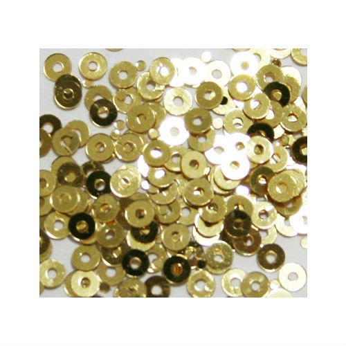 Zink Color Nail Art Spangles Hollow Circle Gold 100Pc Cell Phone Embellishment