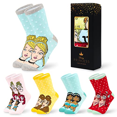 Disney Calcetines Altos talla 35-41, Conjunto Calcetines