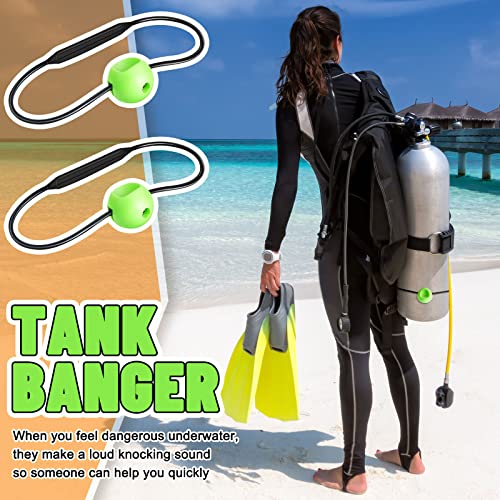2 Pcs Tank Banger Underwater Signal Device Cylinder Diving Tank Accessories For Divers Noise Maker #TOP3