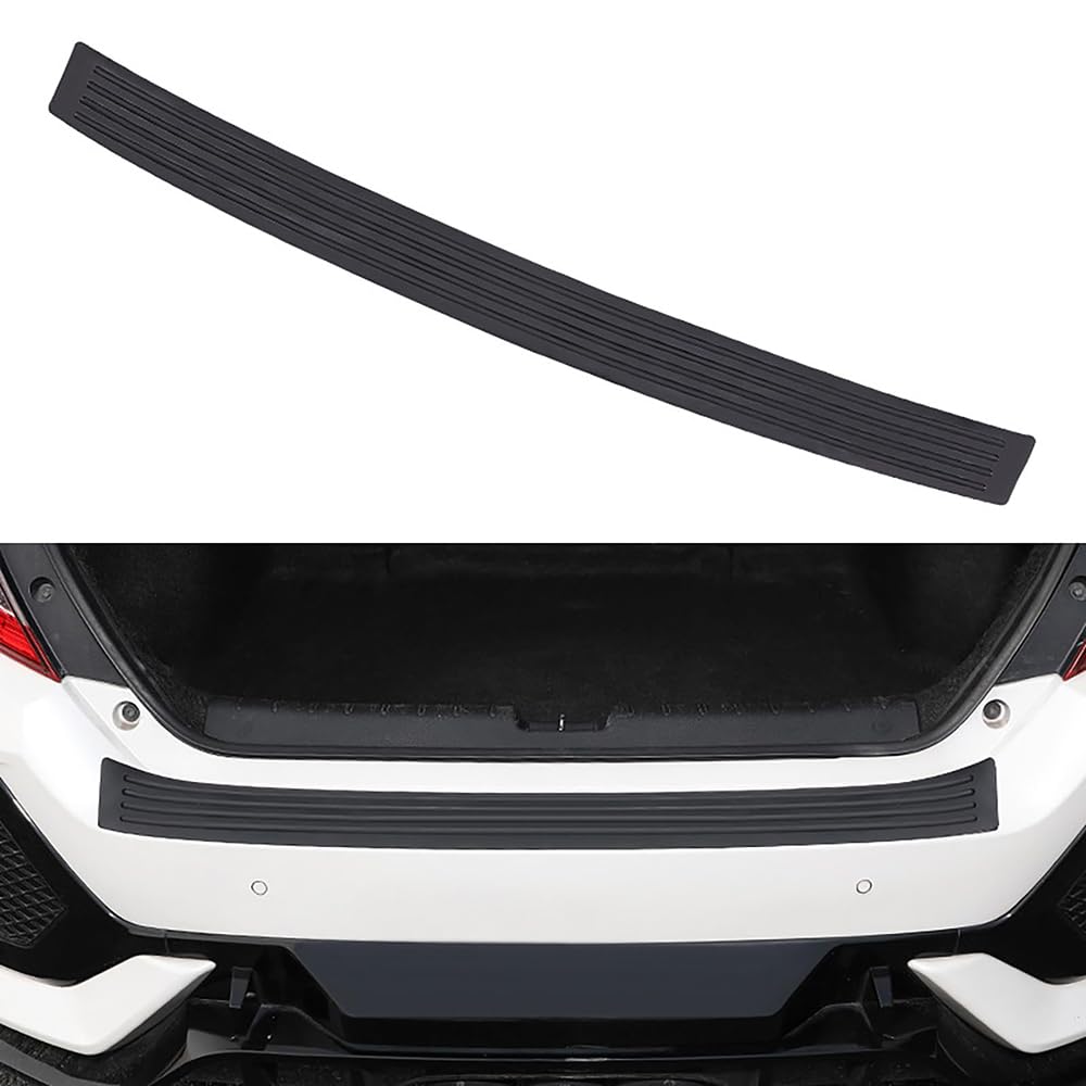 ASBHFC 90cm Boot Sill Protector for Skoda Karoq (NU7 2017-2025 2026), Anti-Scratch Rear Bumper Protector Guard, Rubber Strip for Car Boot Lip Paint Protection, Scuff Plate for Car,Black
