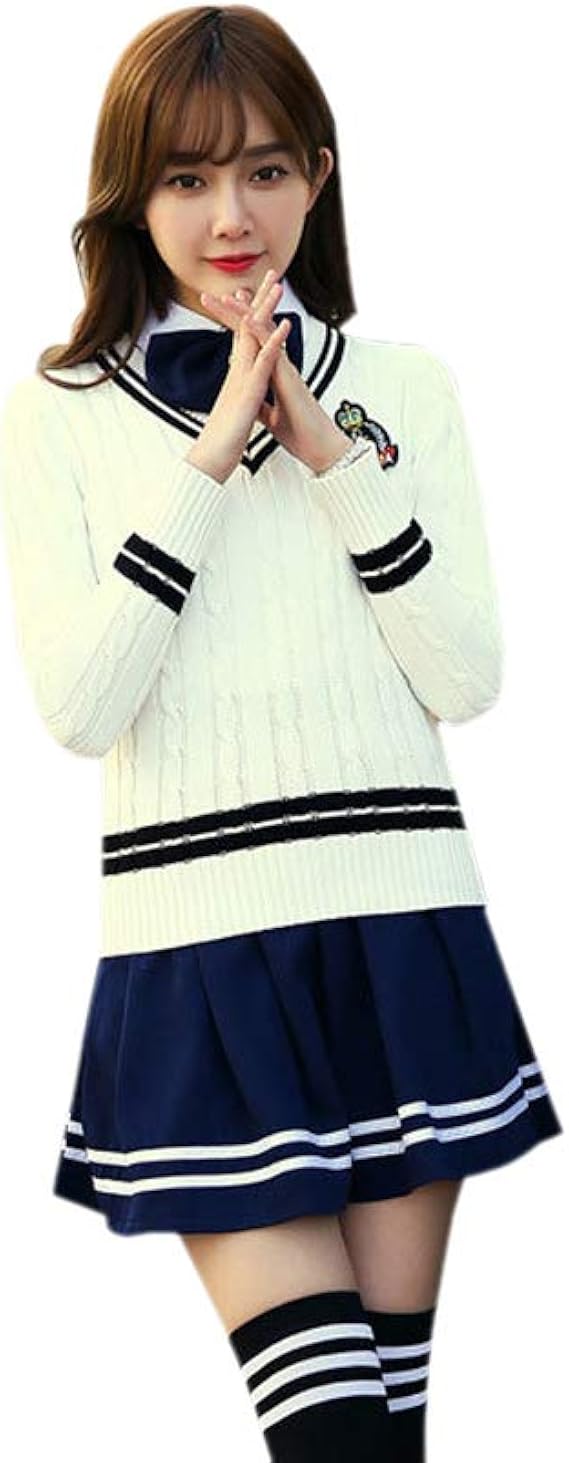 Amazon Co Jp Bestlee スクールセーター 制服セーター Vネックセーター スクール ニットウェア 学生服 高校生 女子高生 Jk コスチューム 私服 男女兼用 服 ファッション小物