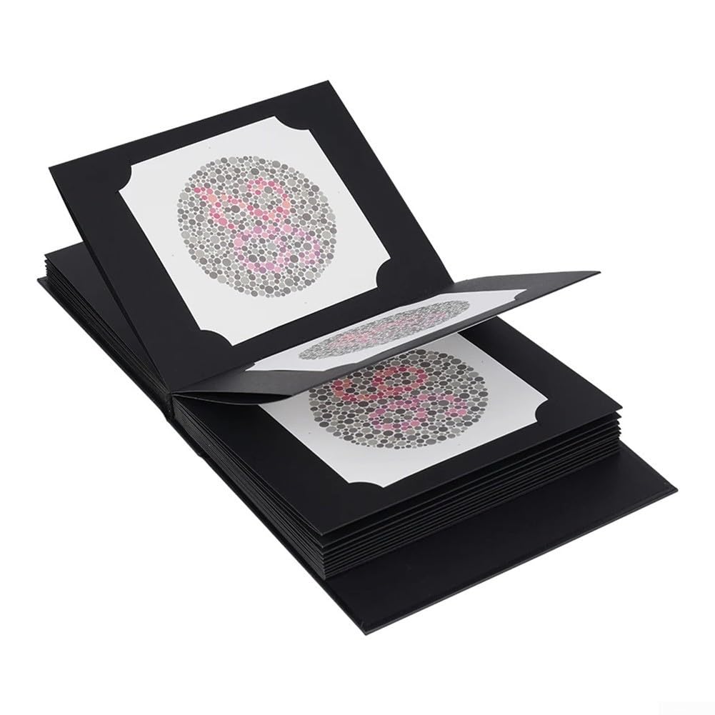 Ishihara Book 2024 – Livre de test d'optométrie de 38 pièces, livre de test de différence de couleur, test de déficience de couleur d'optométrie