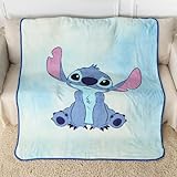 Kids Flannel Stitch 50'' × 60'' Throw Blanket for Indoor and Outdoor Use, Super Soft Cozy Plush Blanket for Bedroom Couch Travel,Gifts for Girls Boys