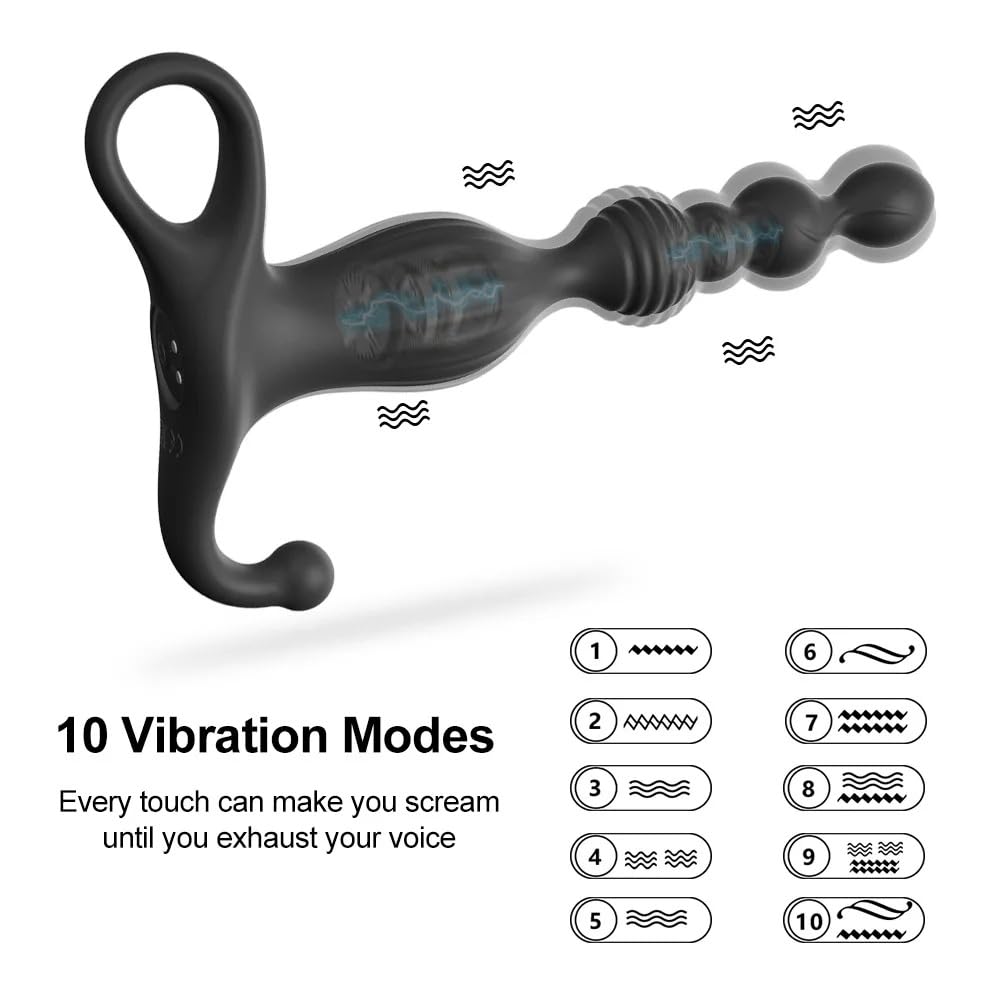 Vibratore Potente plug anale vibratore vestibolo massaggio vibratore punto G massaggio masturbatore prodotti erotici per adulti vibratore prostatico butt plug giocattoli del sesso