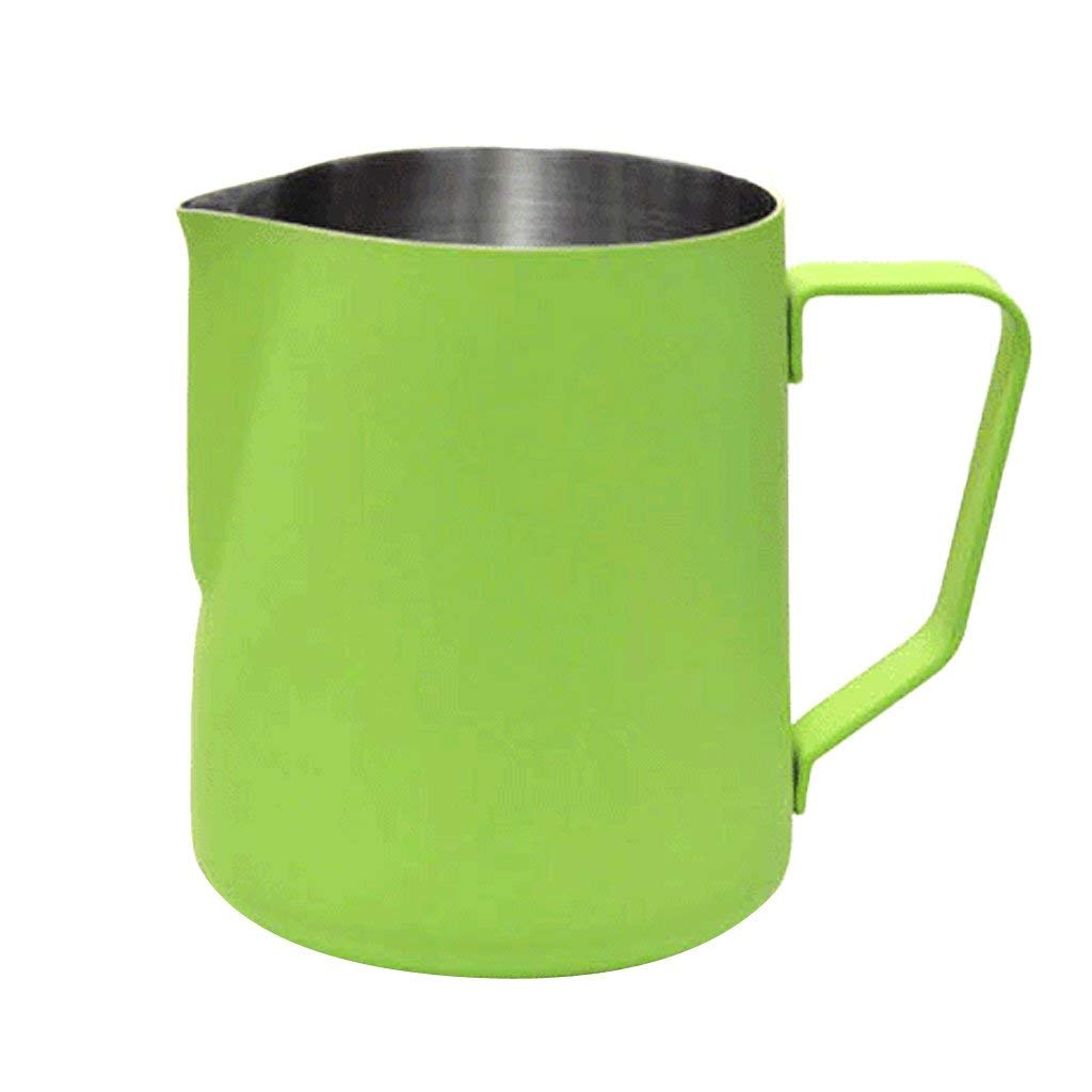 Inzopo Green 350Ml Thick Stainless Steel Coffee Frothing Milk Latte Expresso Art Jug Pitcher