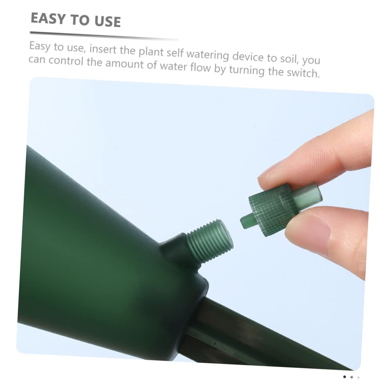 SUPVOX 2 Set Gocciolatore A Cono Pianta A Spighe Autoirriganti Irrigazione del Giardino Stagno Tubo Flessibile Picco d'Acqua delle Piante Espandibile Lampadine da Esterno Pp 2 Pezzi * 2