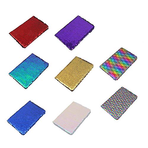 Pailletten-Notizbuch, A5, Tagebuch, magischer Notizblock, Schreibwaren für Kinder, Schule, Büro, DIY (1 Stück) Cover