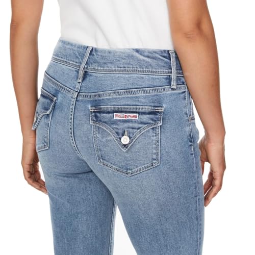 Hudson Women's Mid-Rise Slim Straight Leg Jeans4