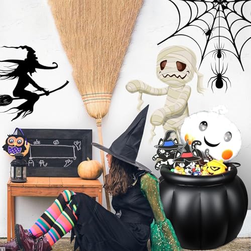 Caldera inflable de Halloween: contenedor de dulces y aperitivos para niños 2