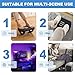 CasaZenith Under Desk Footrest, Foot Rest for Under Desk at Work, Ergonomic Foot Stool for Office Desks, Small Rocking Footrest with Massage Roller&Portable Handle, Leg Rest Pain Relief for Home