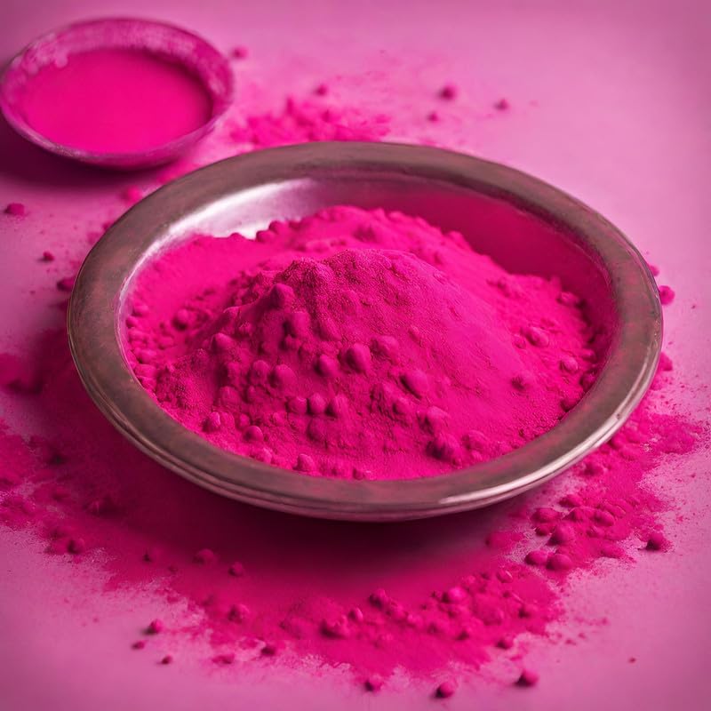 Image of Herbal and Organic Holi Colors | Eco Friendly | Pink Color 300gm | Natural and Skin-Friendly Gulal | Handmade and Non-Toxic | Holi Ke Rang | Holi Celebration | Stain Free