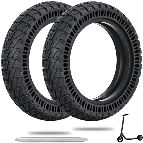 9 inch Solid Tires, 2-pack E Scooter Replacement Off-Road Wheels for All 8.5 inch Original Tyres compatible for Xiaomi mijia/M365/gxl/Pro2/V2/gotrax Scooter