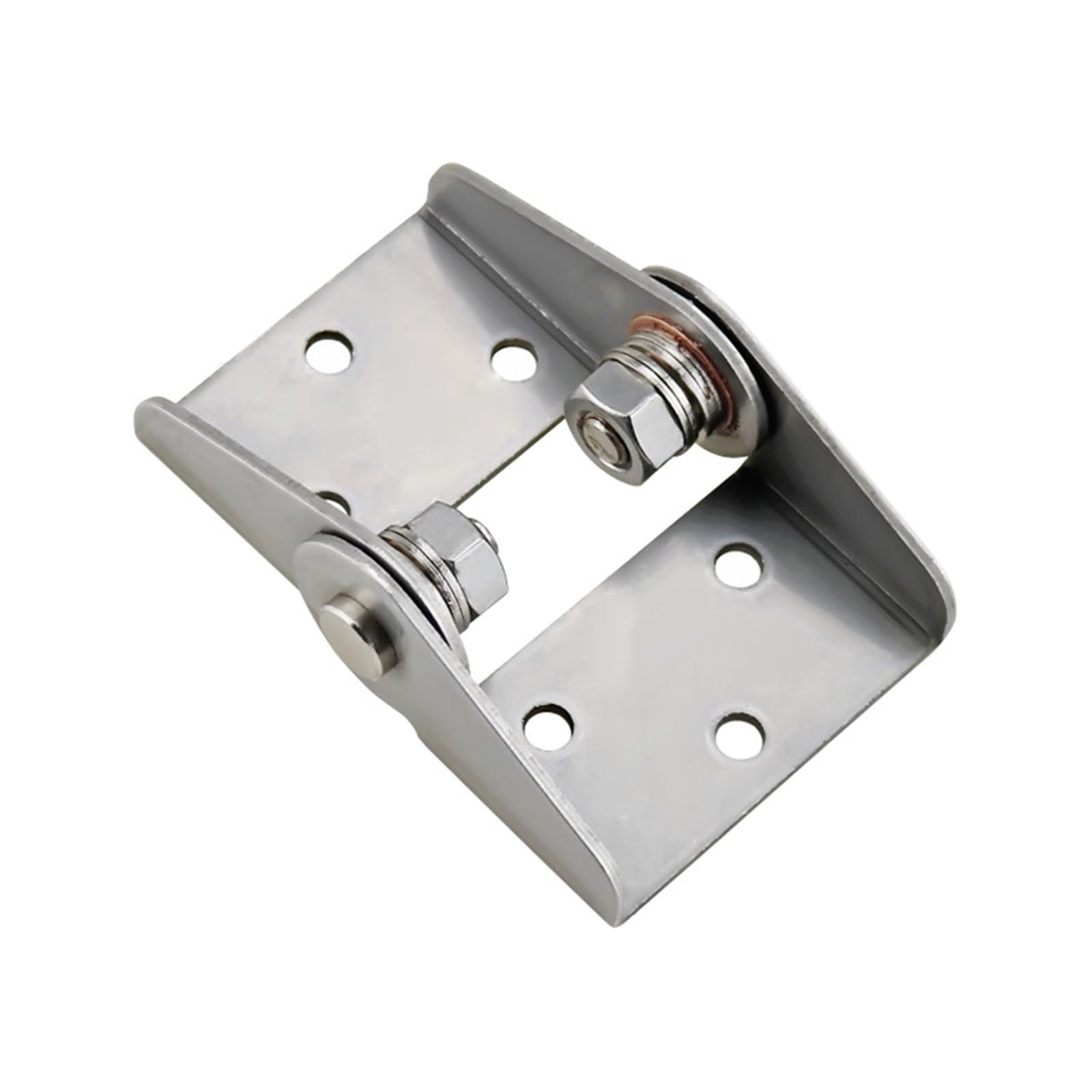 FQJYXWEWL 304 Stainless Steel Torque Damping Hinge for Mechanical Equipment Cabinet Door with Arbitrary Stop Position 1Pcs(Beige)