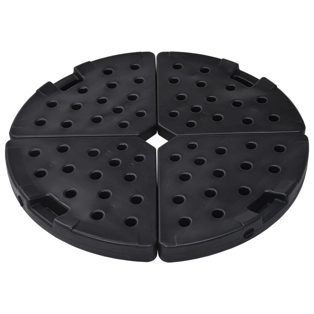 YAFF Umbrella Base Fan-Shaped 4 pcs Black (16.94lbs)