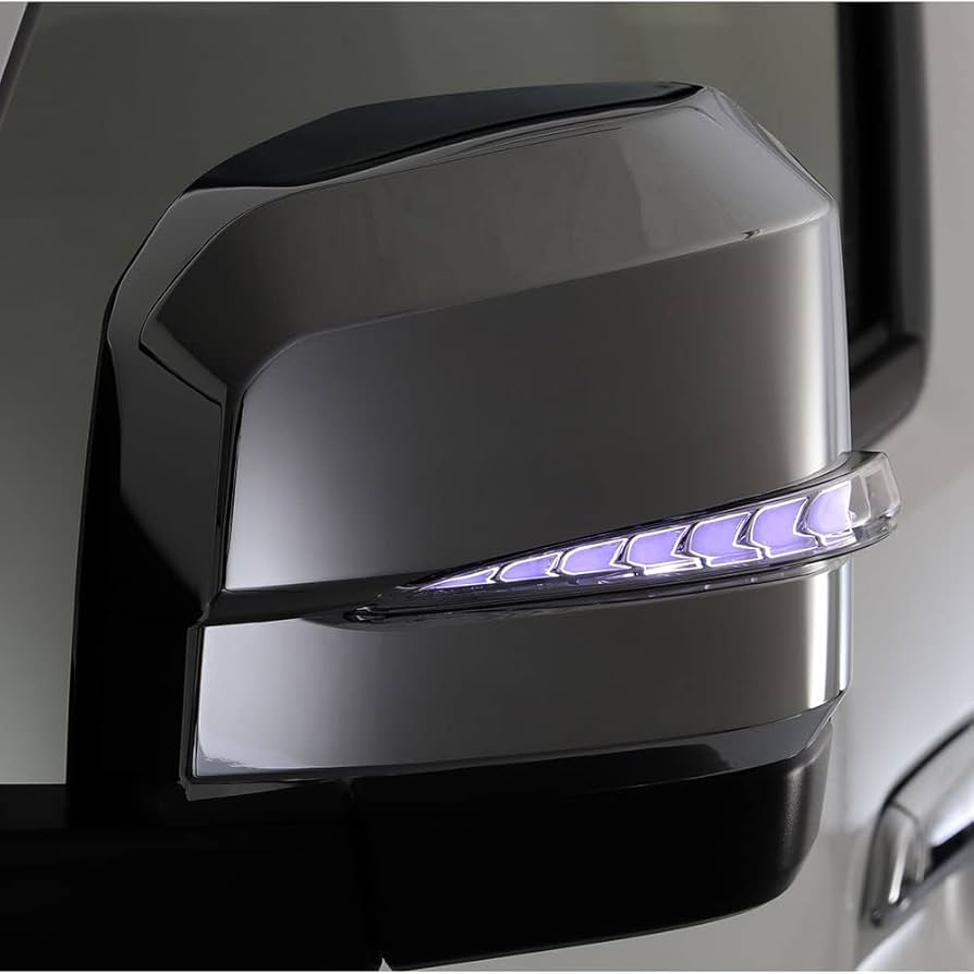 ハイエース200系 ドアミラー LEDウィンカー付 メッキミラー 自動格納付 ハイエース200系 LEDウィンカーミラー 格納ミラー ドアミラー