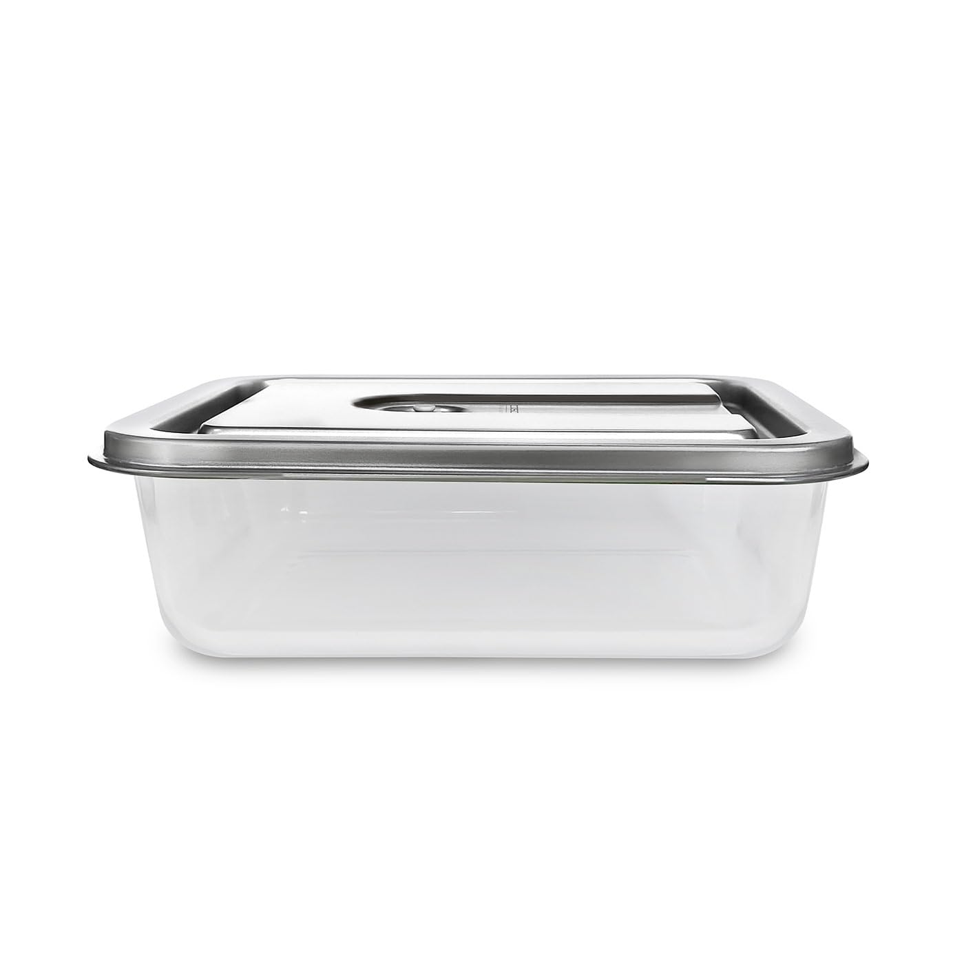 Caso VacuBoxx Inox XL 4.5 - Contenitore per alimenti sensibili alla pressione e liquidi, senza BPA, lavabile in lavastoviglie, congelatore