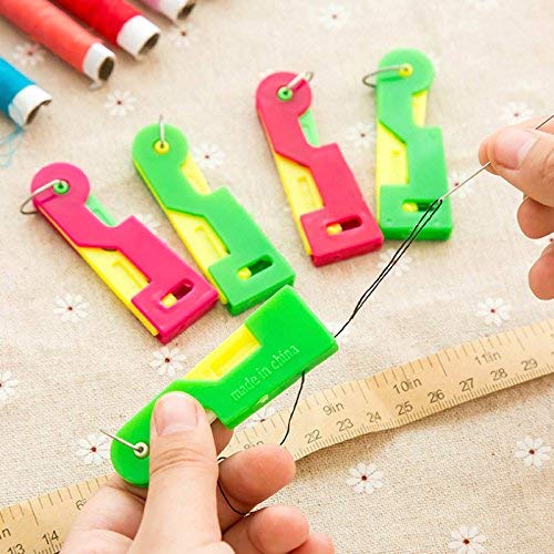 ONSUR Needle Thread Insert 5pc Needle Threading for Sewing Need Multicolor Needle Threading inserter by Just Press & Insert Thread Plastic Needle Thread Inserting Tailoring Accessories for Sewing 5pc