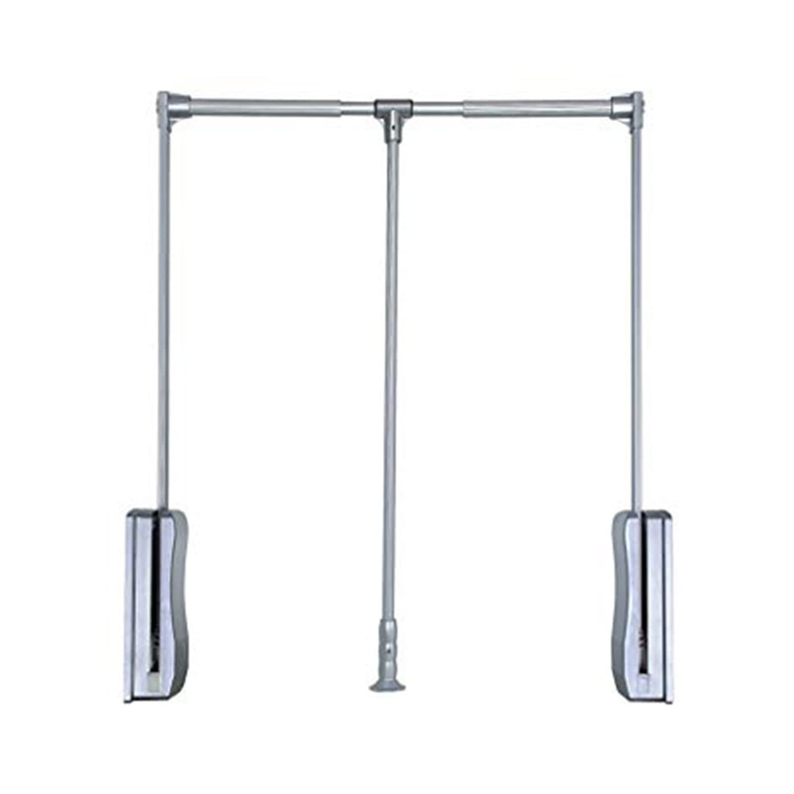 Barra retráctil para armario, barra de armario extraíble, brazo telescópico de ancho ajustable, riel de almacenamiento de brazo de armario, doble carga hidráulica de 20 kg, 830-1150 mm