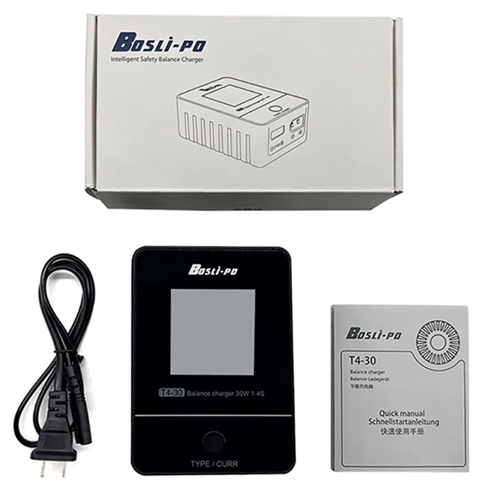 1s 2s 3s 4s LiPo LiHv Vita Intelligente Sicurezza Balance Charger Max 30W per RC Plane Elicottero Multirotor Drone