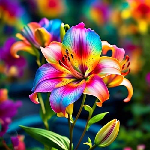 Sfuso Giglio Bulbi, piante erbacee perenni, lily in vaso, profumate, pianta lilium(Non artificiali)-4 Bulbi-F