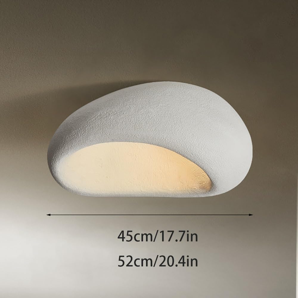 Kompozytowa Geometria Blisko Lamp Sufitowych, Lampy Sufitowa Do Montażu Podtynkowego W Stylu Wabi Sabi Do Sypialni Lampy Sufitowa Do Salonu(Gray,52cm/20.4in)