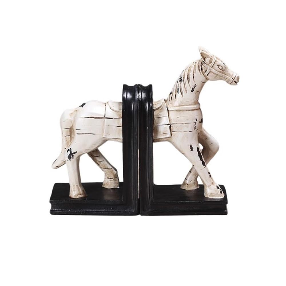 Shelves Resin Book Ends Vintage Bookends or Door Stops for Animal and Lovers Decorative Book Support