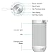 comiso X26 Bluetooth Speaker, IPX4 Waterproof Speakers 360° HD Surround Sound with Punchy Bass, Wireless Dual Pairing, 24H Playtime, Portable Speaker for Shower, Home, Outdoor, Camping, Beach-White