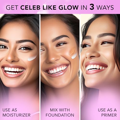 Image of FACES CANADA Strobe Cream Mini- Pink, 18ml | Primer + Highlighter + Moisturizer | Shea Butter & Hyaluronic Acid | Intense Hydration | Flawless Radiant Dewy Skin | Illuminating & Glowing Makeup Base