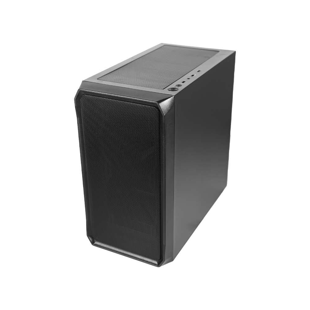 ATX BL-TMA222 Custodia per PC Micro ATX in acciaio nero, sistema di raffreddamento fino a 5 ventole, supporta grafica fino a 340 m