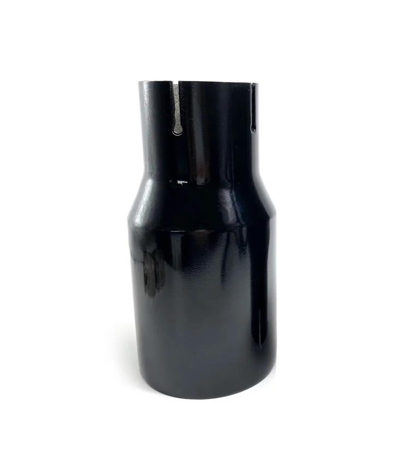 1 Pz Auto Universale in Acciaio Inox Nero Lucido di Scarico Marmitta Terminale Tubo Terminale di Scarico Auto per Benz Terminale di Scarico per Auto(ID 60mm-OD 89mm)