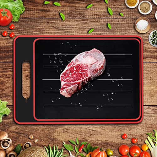 Vassoio Scongelamento Rapido In Alluminio - 295x205x2 Mm, Antiaderente, Con Grondaia - Foto 6