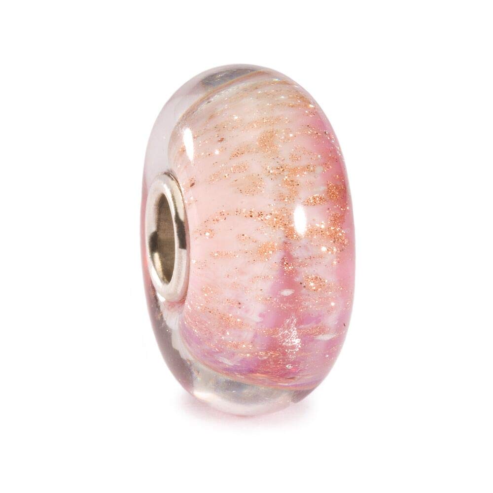 Trollbeads Damen-Bead Pink Desert 925 Silber Glas - TGLBE-10254