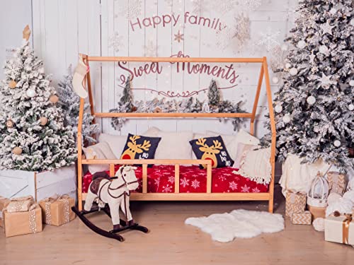 Busywood Twin Bed Kids - Toddler Bed Frame - Montessori Bed - Wooden Bed Natural Color - House Bed For Kids Montessori Room (Model 1, Natural Tree, Size 75X38 In, With Legs & Slats) #TOP4