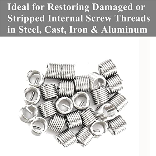 image for KUNTEC 131Pcs Stripped Thread Repair Kit Rethreading Recoil Helicoil R
