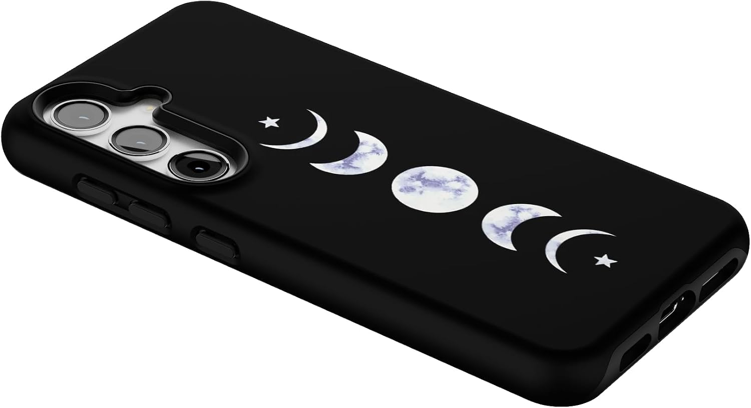 Casely Galaxy S24 Case | It's Just a Phase | Marble Moon | Essential Slim Dual-Layer Protective Design