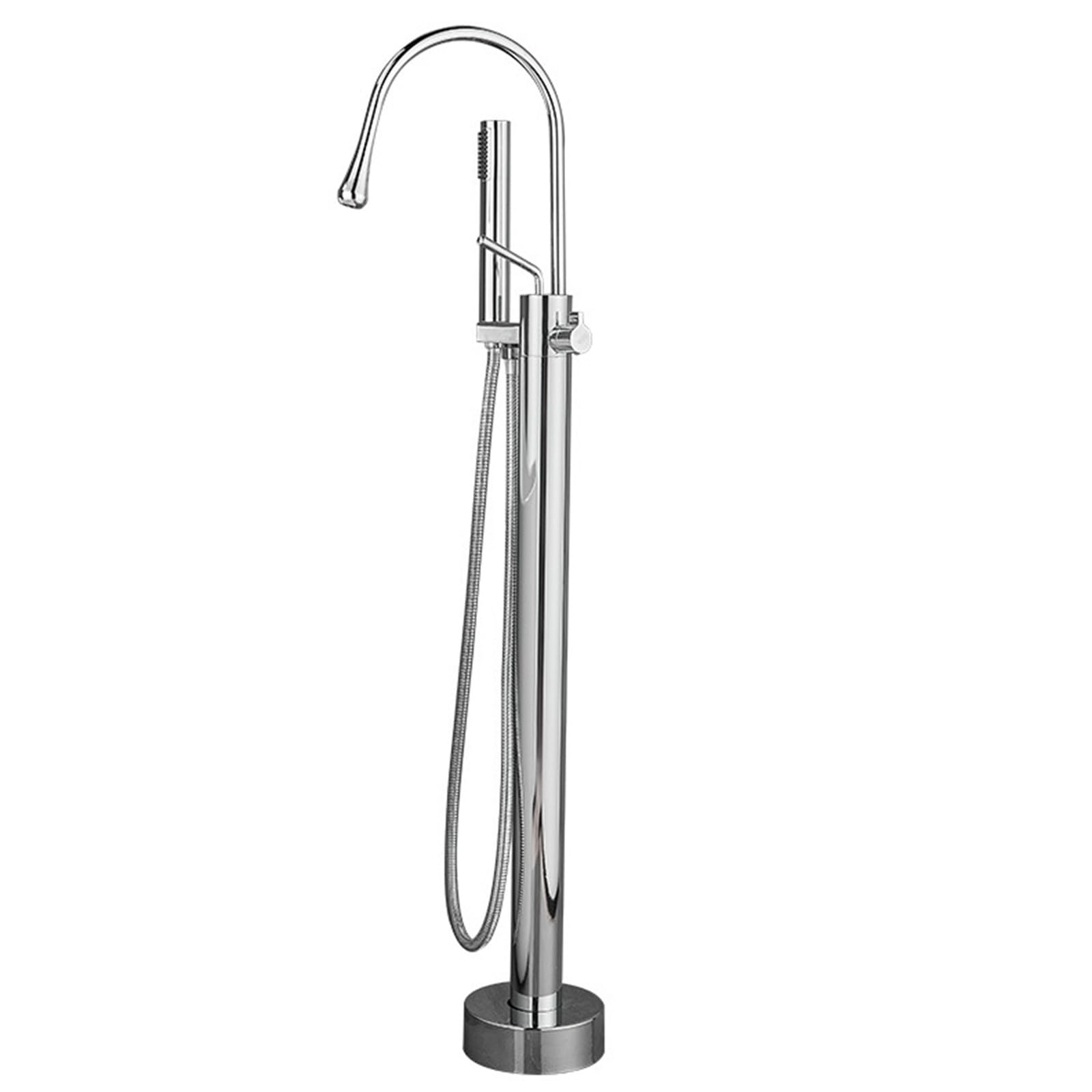 Robinet de baignoire autoportant en laiton massif Ornaments haut de gamme