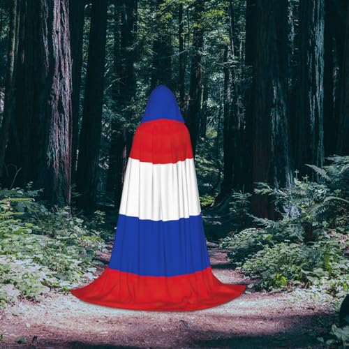 Costume médiéval unisexe avec cape à capuche imprimée drapeau russe de la Renaissance - 5