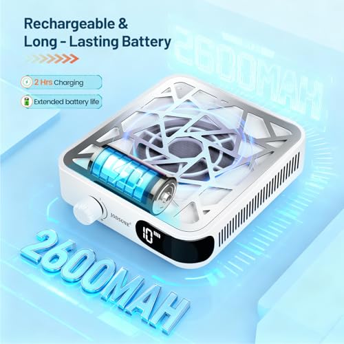 Image of JODSONE Mini 6000RPM Nail Dust Collector with 30 Filters 10-Speed Adjustment Rechargeable Portable Nail Salon Professional Use