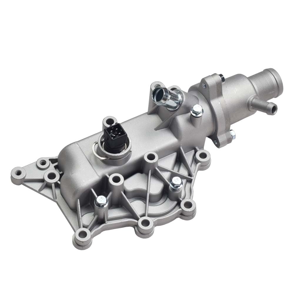 Boîtier thermostatique en aluminium - Sortie de liquide de refroidissement - Pour Renault Megane Clio Laguna Scenic Wind 2001-8200561434 8200158269 8200700094 (trou 4 broches)