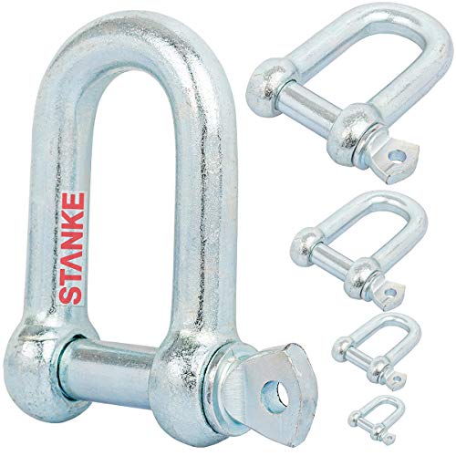 Seilwerk STANKE Schäkel 10mm Rundschäkel verzinkt 320 kg Tragkraft, 10 Stück Cover