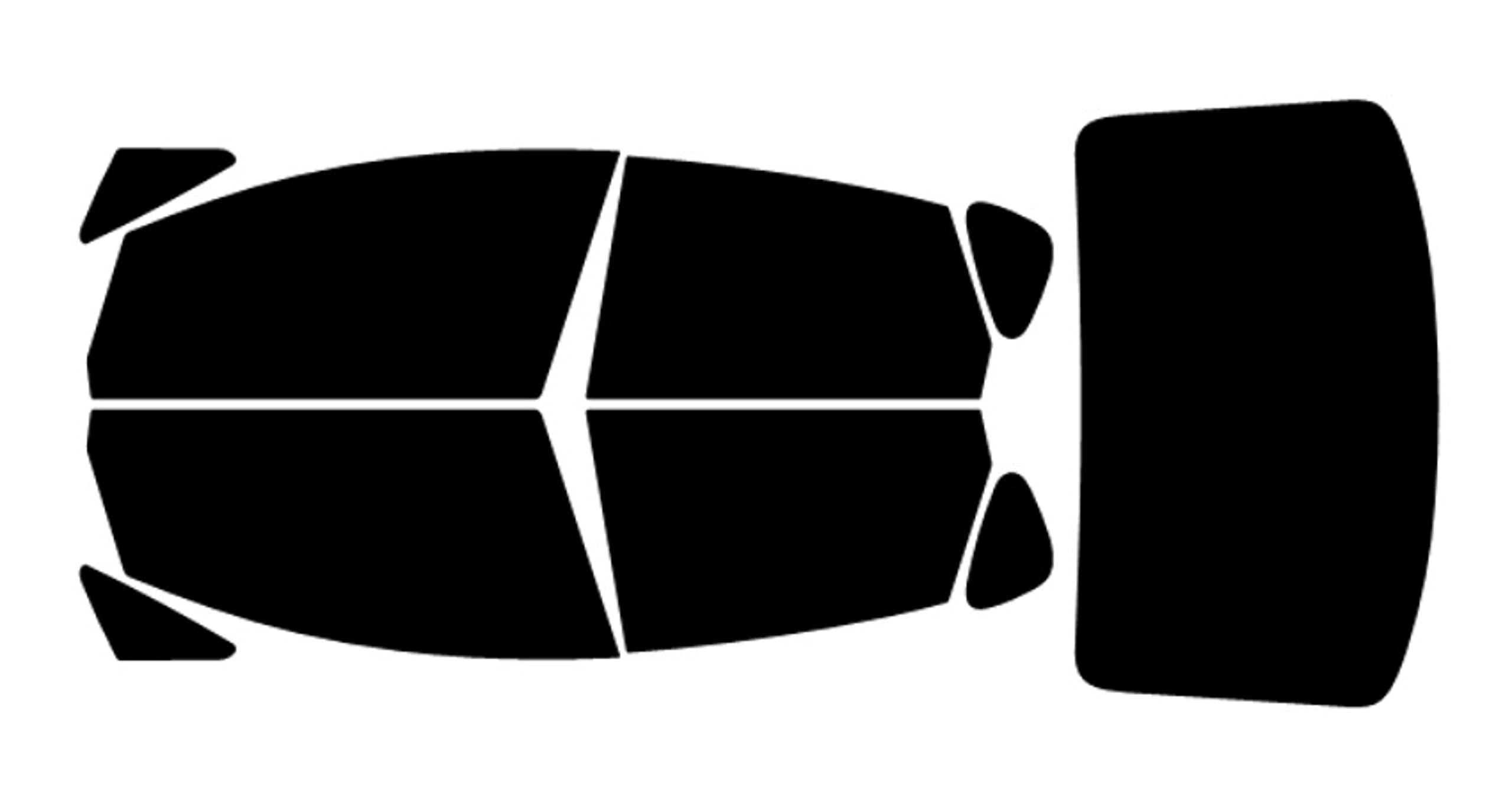 True Line Automotive Precut Window Tint Kit Compatible with Buick Verano 4 Door Sedan 2012-2017 20% Fronts 5% Backs