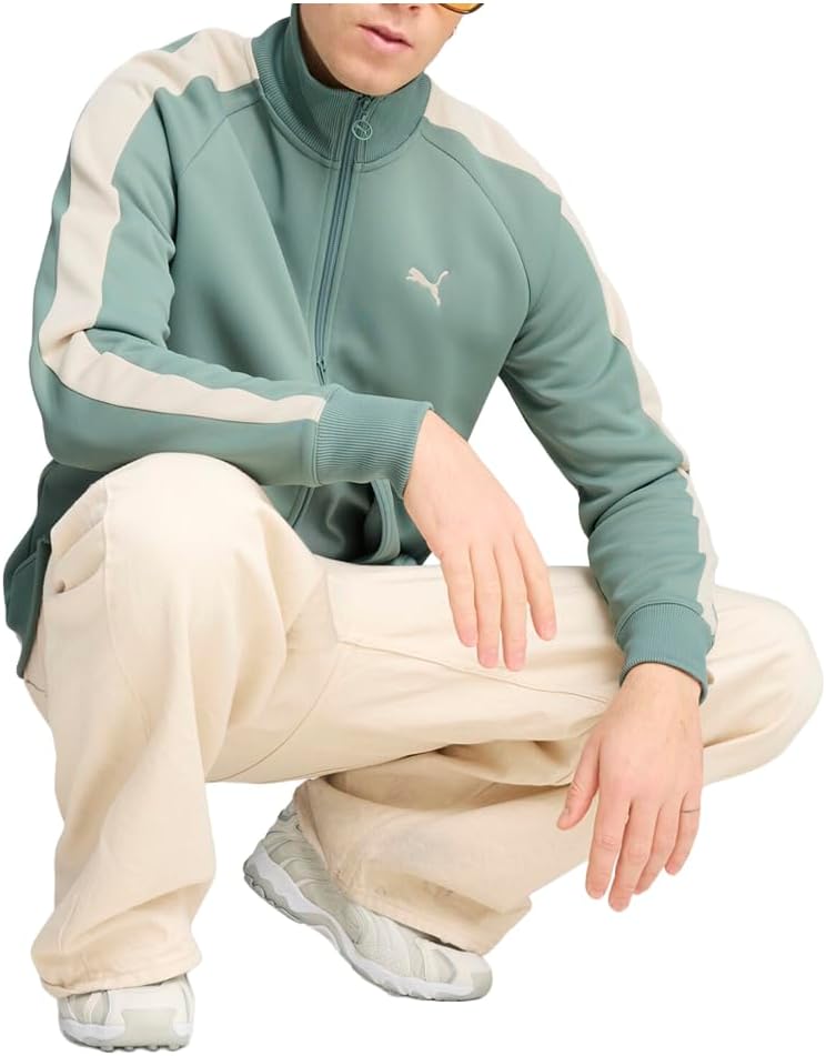 PUMA Mens T7 Always On Athletic Outerwear Casual - Green - Image 5