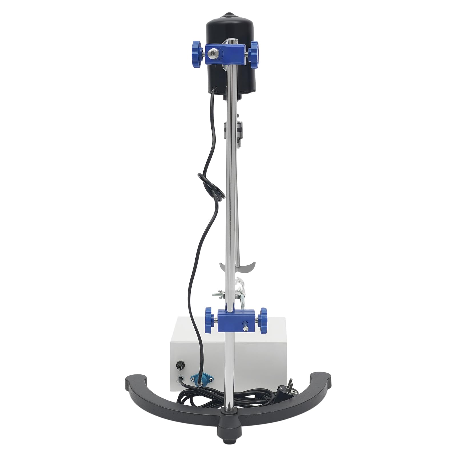 Elektrischer Labor-Rührer, 200W Overhead Rührer Mixer Mischgeschwindigkeit 200-2600 Rpm, PräZisionsmischer mit Timer Zum Rühren Beschichtungen Mischungen Und Reagenzien